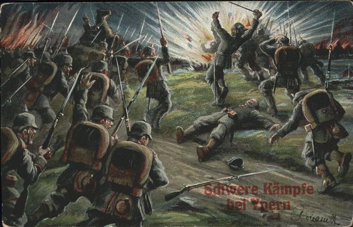 Ypern Ypres Schwere Kaempfe