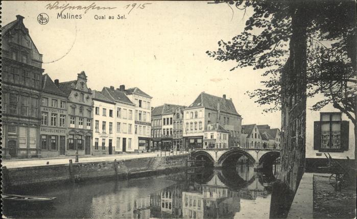 Malines Mechelen Flandre Quai au Sel