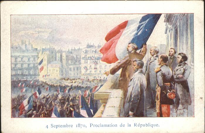 Paris Proclamation de la Republique 1870