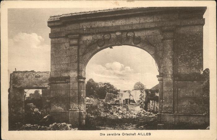 Chermizy-Ailles Zerstörte Ortschaft