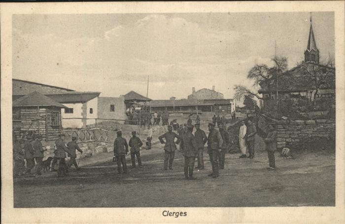 Thonon-les-Bains Clerges Dorfstrasse Soldaten
