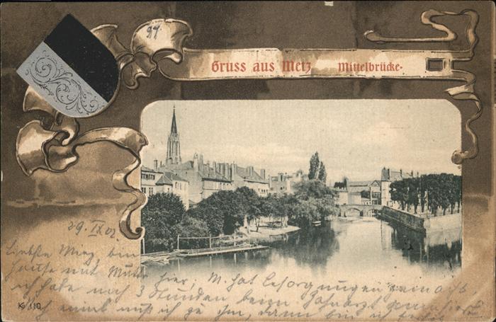 Metz 57 Moselle Mittelbrücke