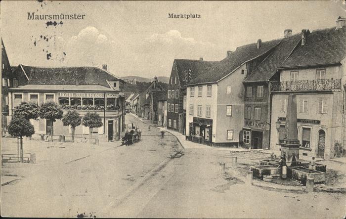 Maursmuenster Marmoutier Marktplatz