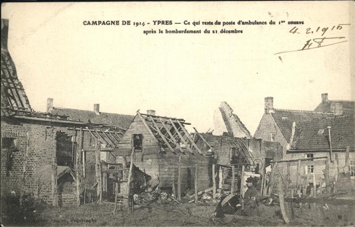 Ypern Ypres Campagne 1914