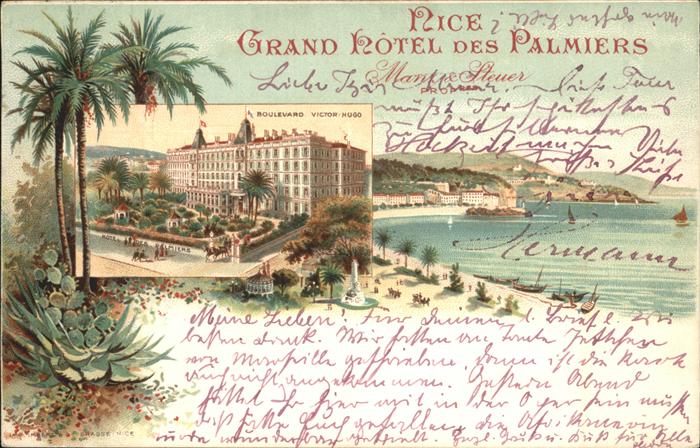 Nice Alpes Maritimes Grand Hotel des Palmiers