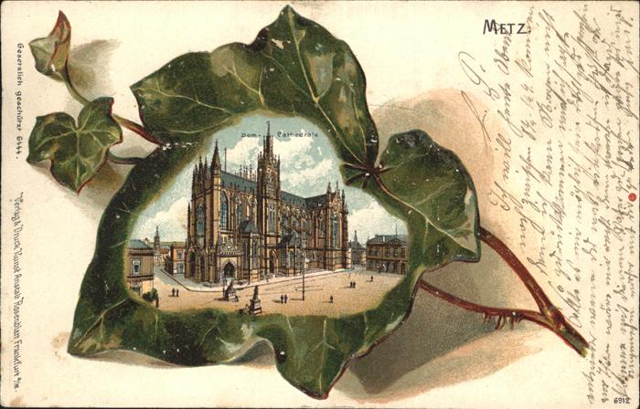 Metz 57 Moselle Cathedrale Prägedruck