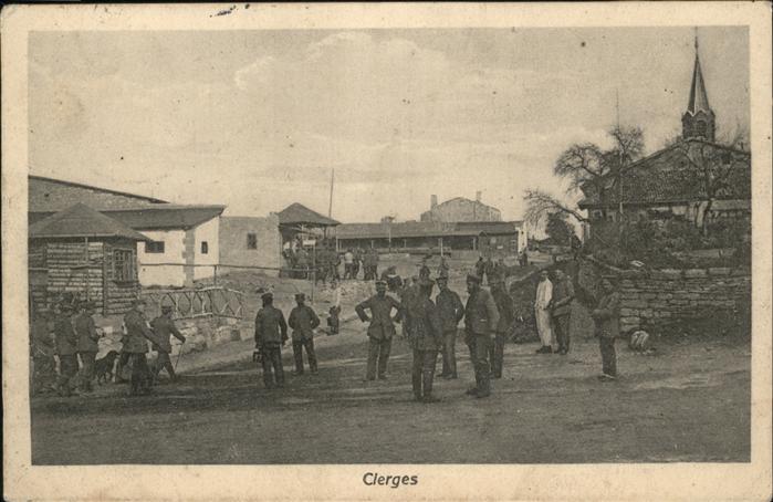 Thonon-les-Bains Clerges Dorfstrasse Soldaten