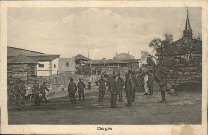Thonon-les-Bains Clerges Dorfstrasse Soldaten