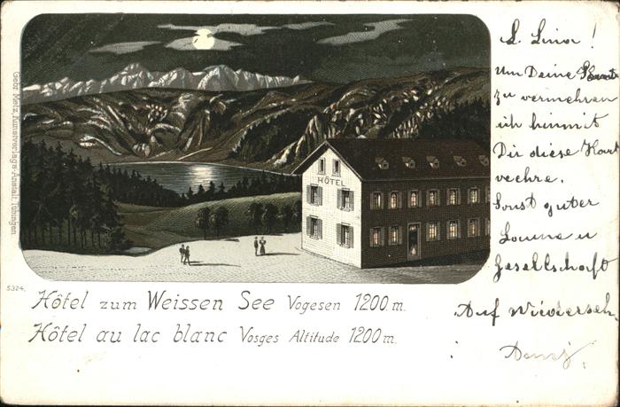 Lac Blanc Haut-Rhin Hotel zum weißen See