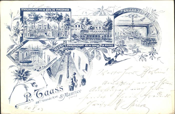 St Maurice Frankreich Ortsansichten