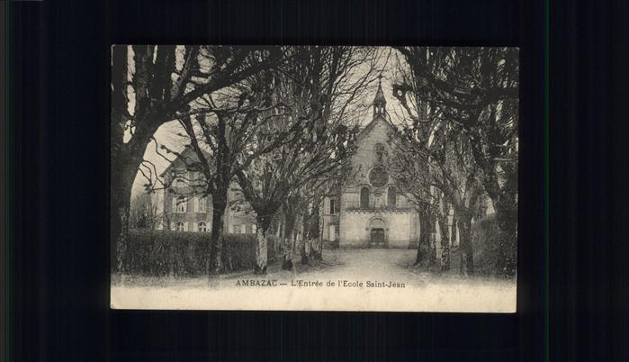 Ambazac Entree de L_Ecole Saint-Jean