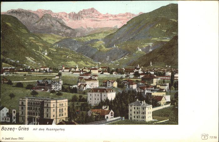 Bozen Suedtirol Gries
Rosengarten