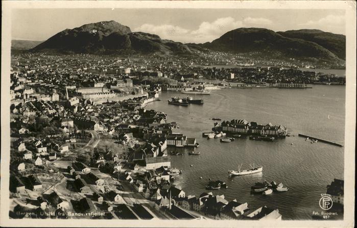 Bergen Norwegen Panorama