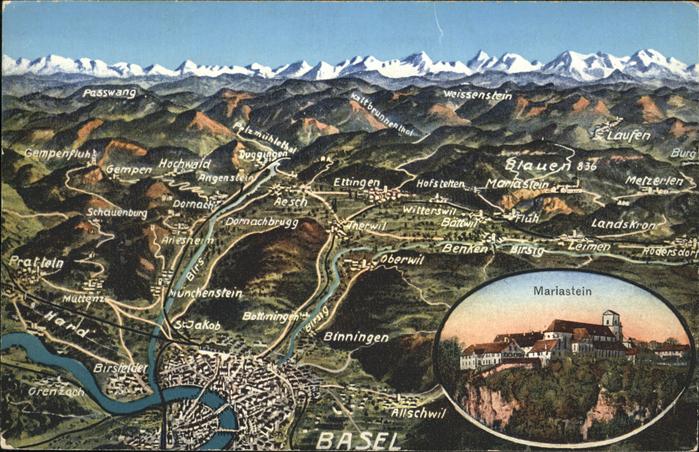 Basel BS Panoramakarte
Mariastein