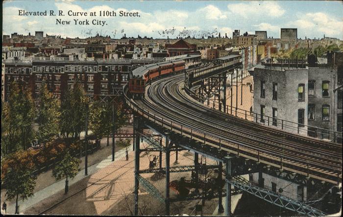 New York City Elevated R. R. Curve
110th STreet