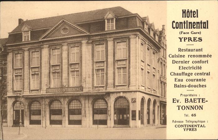 Ypern Ypres Hotel Continental