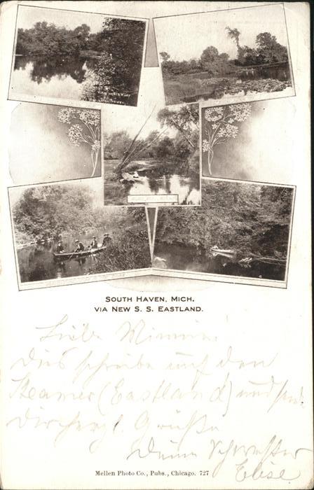 South Haven Michigan Via New S. S. Eastland
