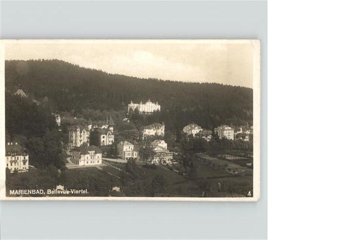 Marienbad Tschechien Boehmen Bellevue-Viertel