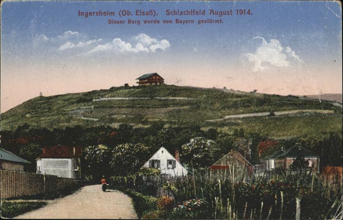 Ingersheim Haut-Rhin Feldpost Ob. Elsaß Schlachtfeld August