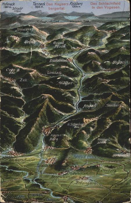 Hohneck Feldpost Schlachtfeld Vogesen, Kaysersb