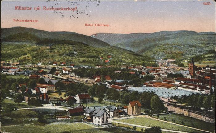 Muenster Elsass Feldpost Reichsackerkopf, Hotel Altenbe