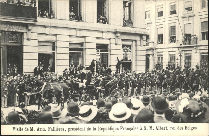 Bruessel Bruxelles Visite de M. Arrn [handschriftlich]