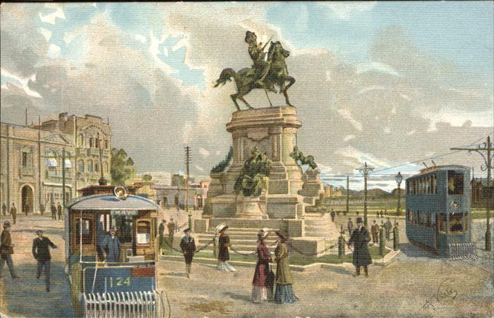 Buenos Aires Strassenbahn Statur [handschriftlich]