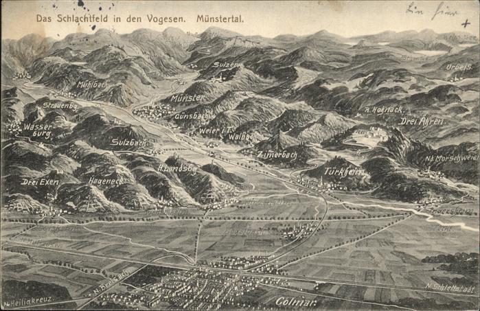 Colmar Haut Rhin Elsass Schlachtfeld Vogesen Münstertal Feldpos