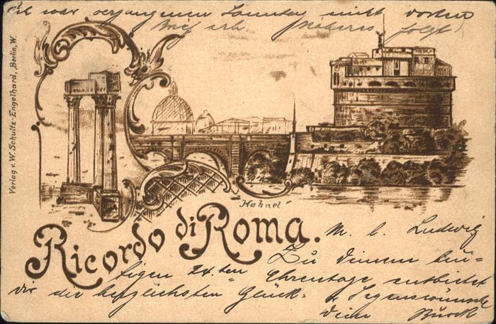 Rom Roma Ricvrdo di Roma Hahnel