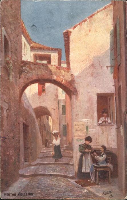 Menton Alpes Maritimes Vieille Rue