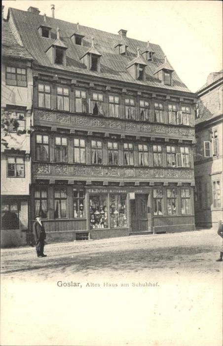 GOSLAR Harz Niedersachsen Altes Haus Schuhhof