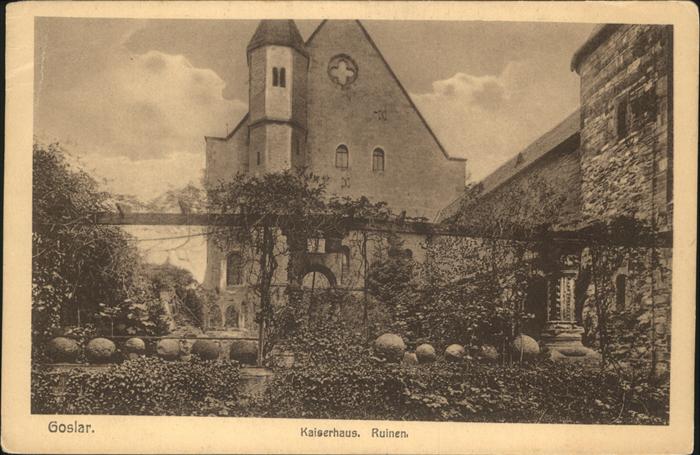 GOSLAR Harz Niedersachsen Kaiserhaus Ruinen