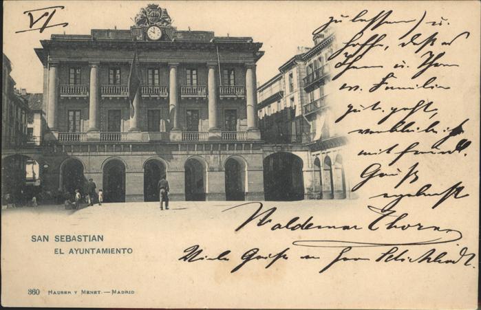 San Sebastian  Pais Vasco ES El Ayuntamiento
