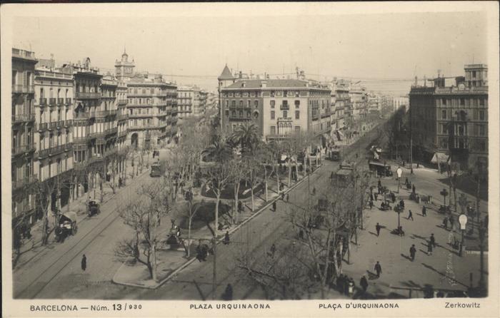 Barcelona Cataluna plaza Urquinaona