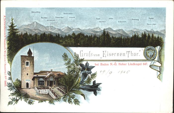 Baden Wien Eisernen Thor