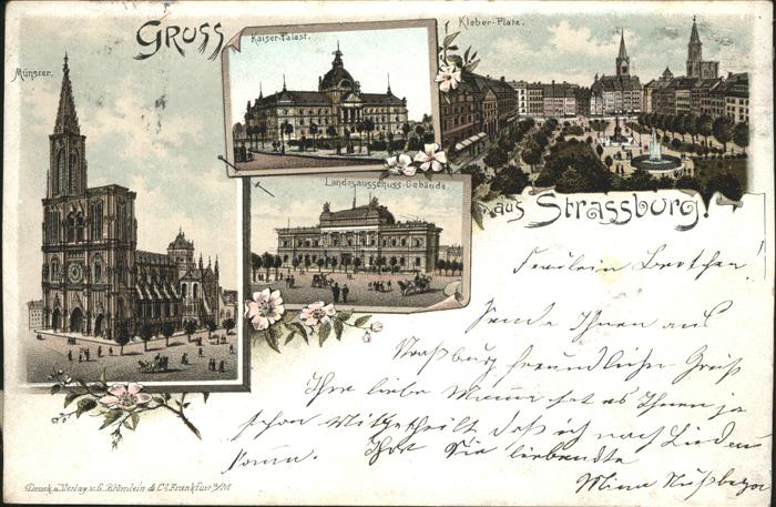 Strasbourg Alsace Kaiser Palast Landesausschuss Gebäude M