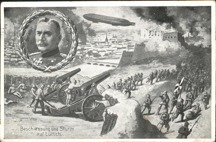 Luettich Liege Beschiessung und Sturm