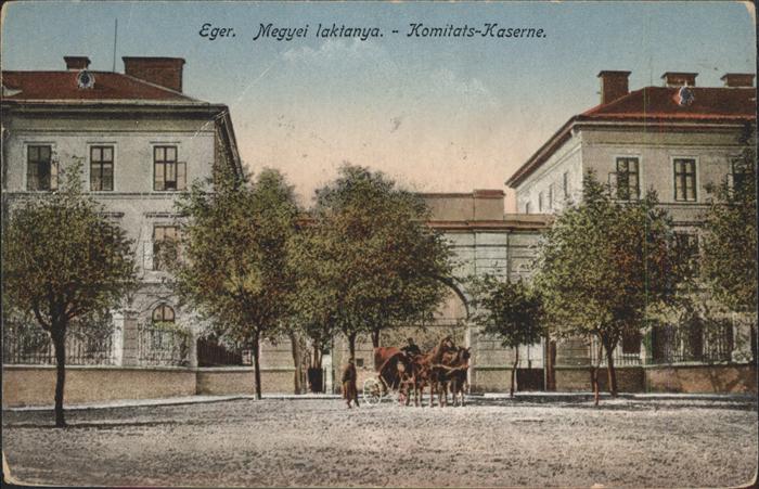 Eger Ungarn Komitatskaserne Megyei Laktanya Kutsche