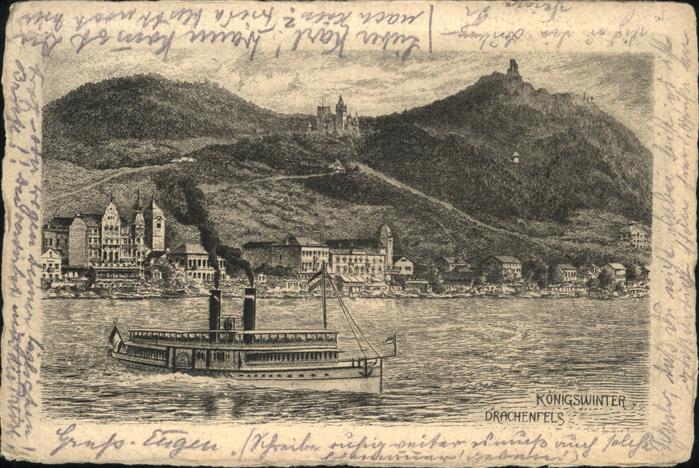 Koenigswinter Drachenfels Schiff