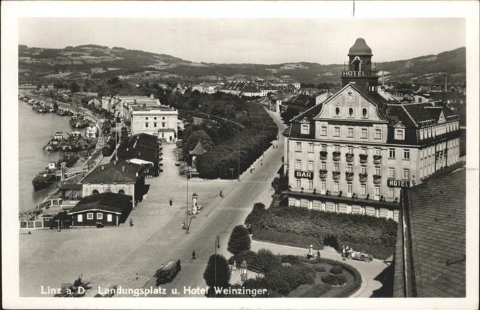 Linz Donau Landungsplatz Hotel Weinzinger