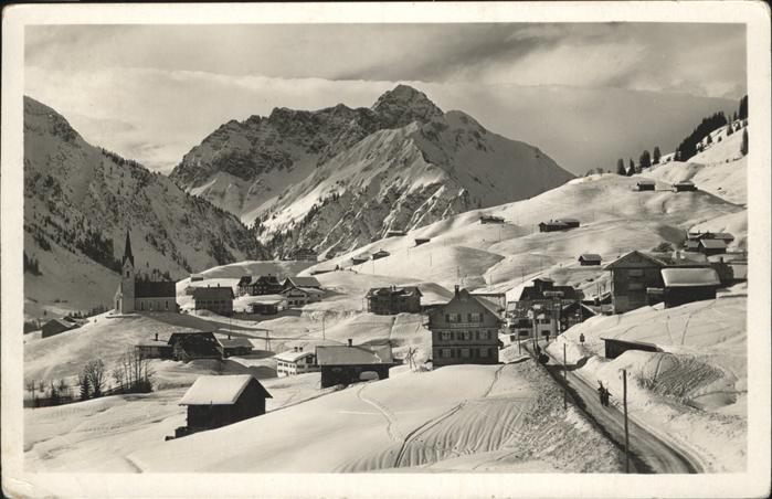 Hirschegg Kleinwalsertal Vorarlberg Gesamtansicht Widderstein