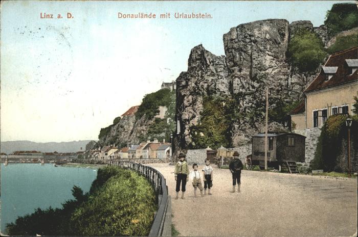 Linz Donau Donaulände Urlaubstein