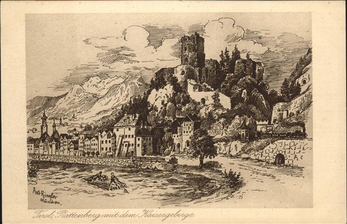 Rattenberg Tirol Künstlerkarte