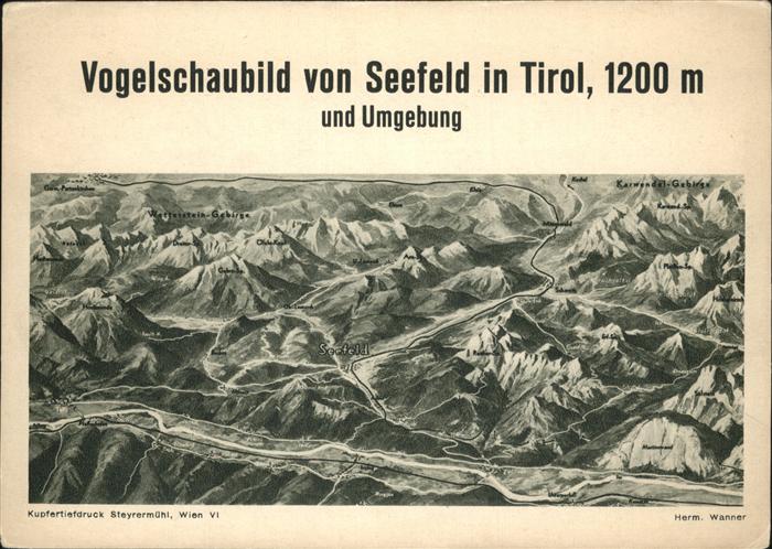 Seefeld Tirol Vogelschaubild