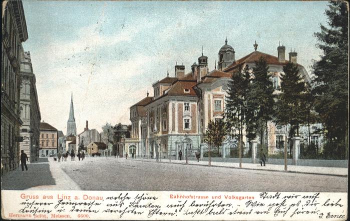Linz Donau Bahnhofstraße Volksgarten