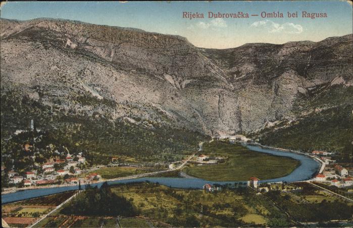 Rijeka Fiume Ombla bei Ragusa