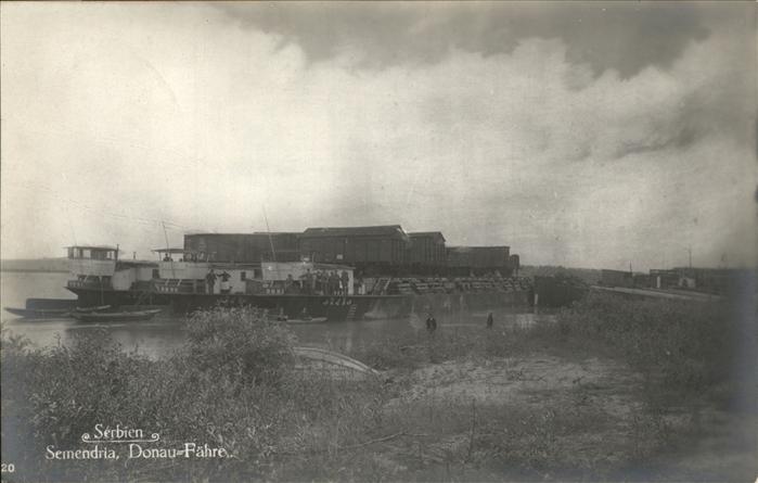 Semendria Jezava Donau Fähre
