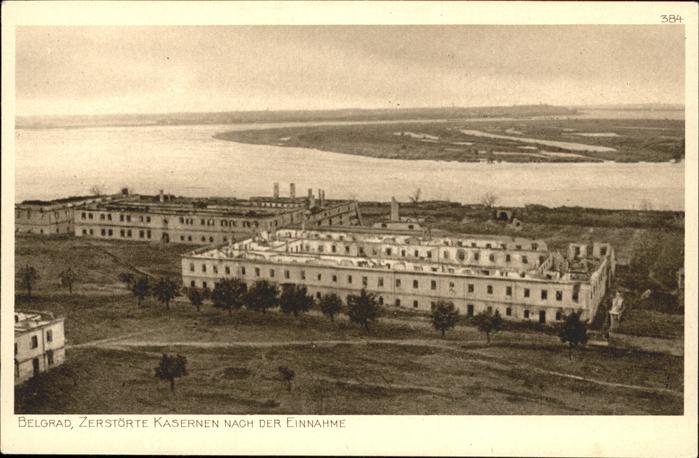 Belgrad Serbien zerstörte Kasernen