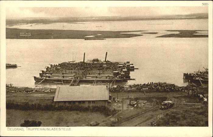 Belgrad Serbien Truppenausladestelle