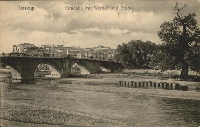 Ueskueb Uskub Citadelle Werder Brücke
